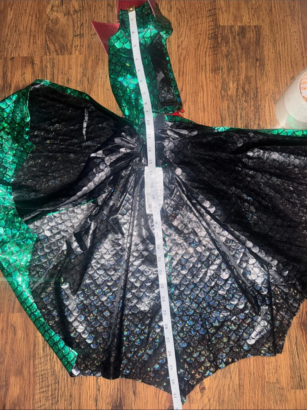 Halloween - Green Metallic Dragon Cape